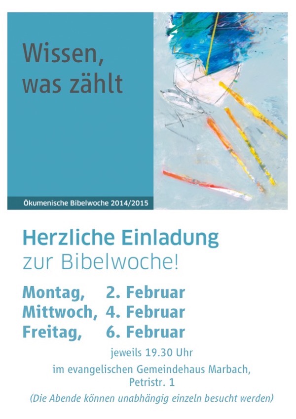 Aushang Bibelwoche 2015