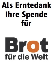 Spende Brot für die Welt