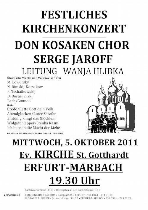 Don Kosaken Chor in Marbach